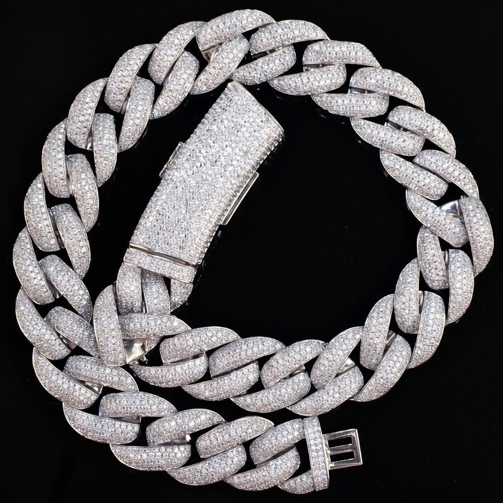 iced out Miami necklace【20ミリ】 20mm Diamond Cuban Chain – ICED OUT