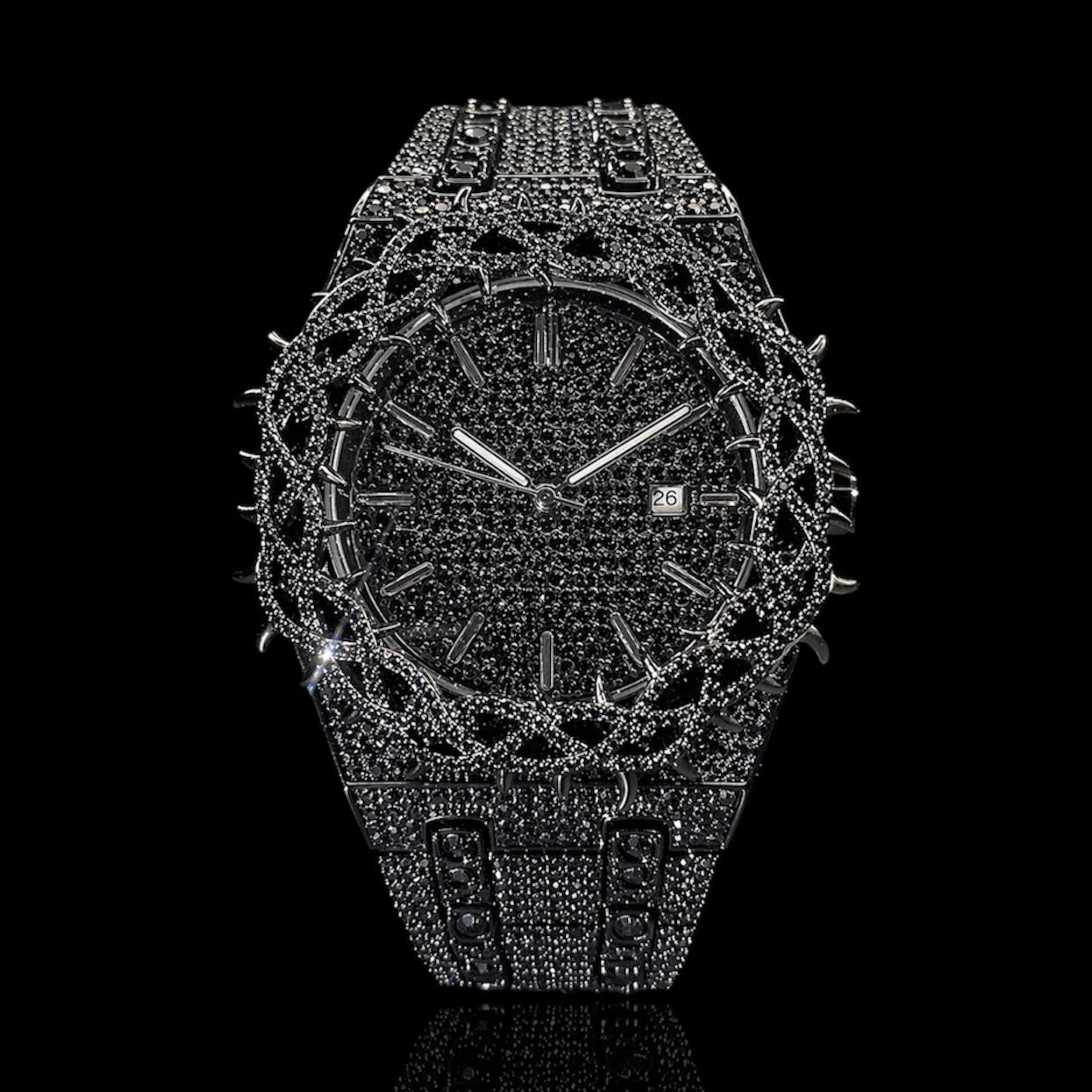 Royal Thorne 44mm – Fully Iced Watch