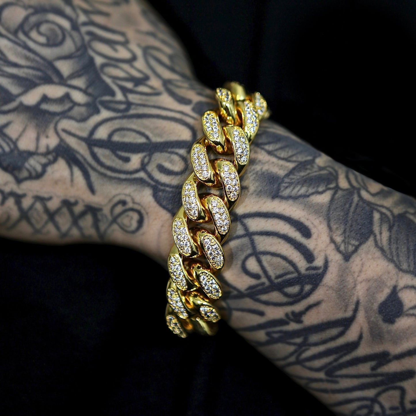 Bracelet Cubain Miami Iced Out 18mm