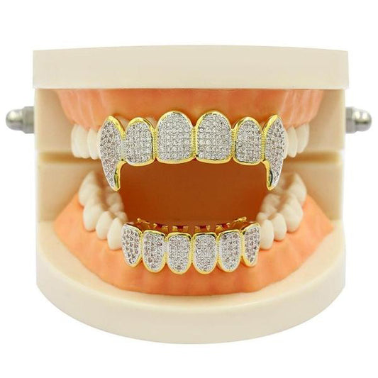 6/6 ICED Royal Fang Grillz Set