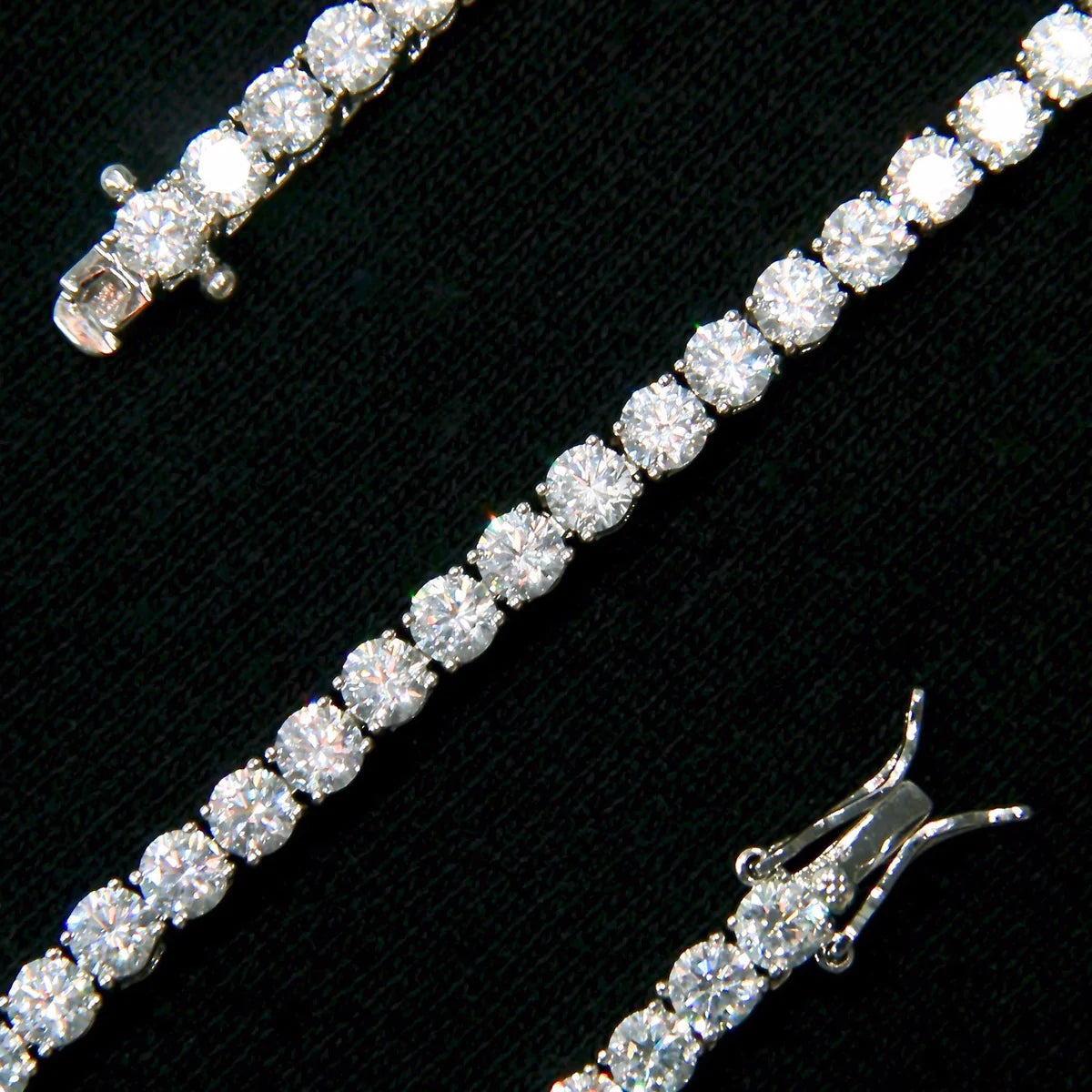 4MM White Gold Plated Tennis Armband