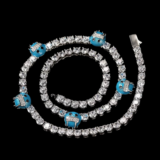 5mm Cold Face Emoji Tennis Chain