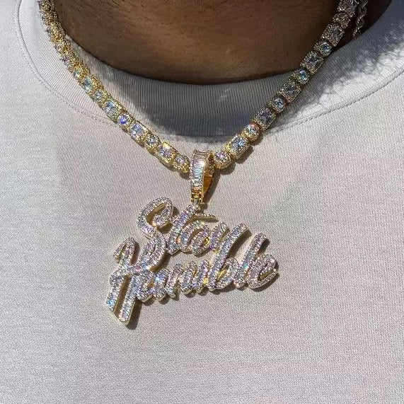 Gold Plated “Stay Humble” pendant