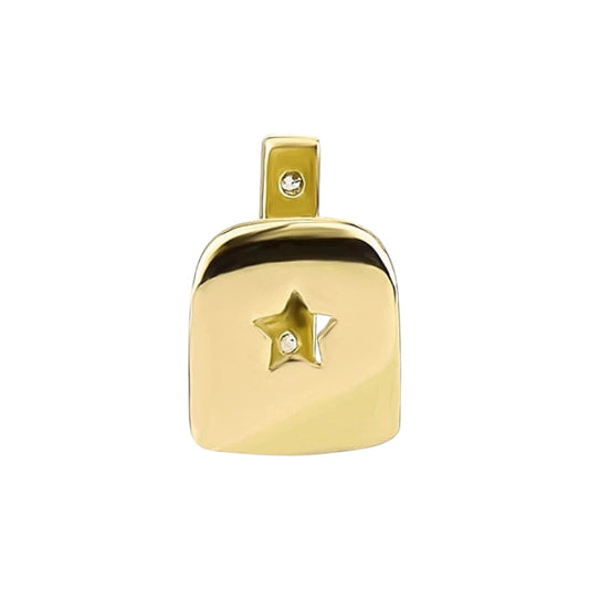 ICED OUT Stripe Tooth – Gold Plated