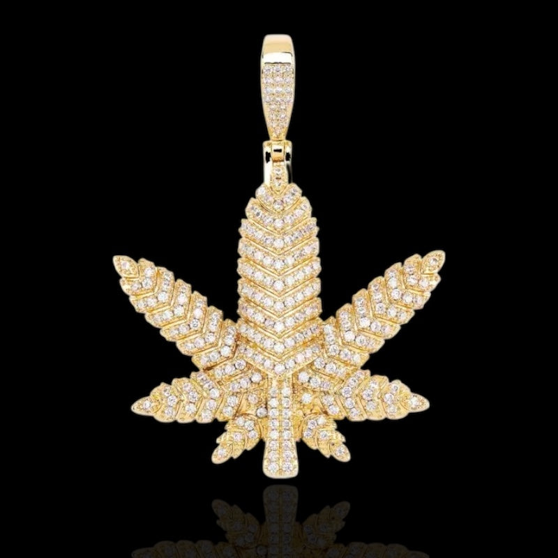 Cintre en feuille de cannabis de qualité supérieure