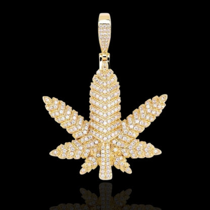 Cintre en feuille de cannabis de qualité supérieure