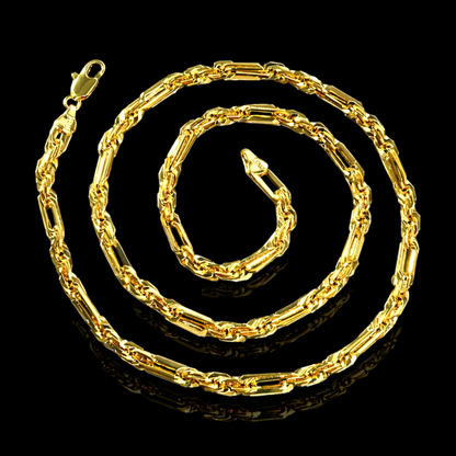 5mm Gold Plated Milano Chain