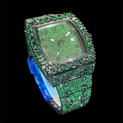 Millionaire 44mm – Emerald Iced Edition
