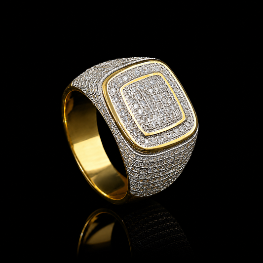 Double Square Signet Ring