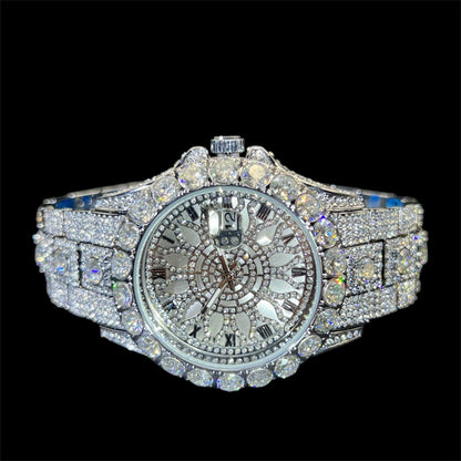 Sunburst Date 45mm – Fully Iced Watch