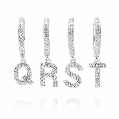 Boucles d'Oreilles Lettre Glacée