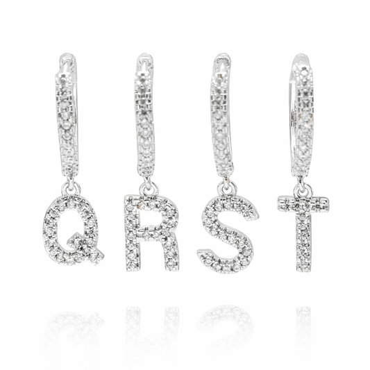Boucles d'Oreilles Lettre Glacée
