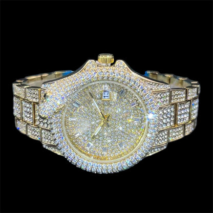 King Cobra 42mm – Iced Out Gold-Plated Watch