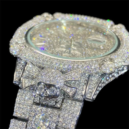 Pirate Skull 44mm – Fully Iced Watch