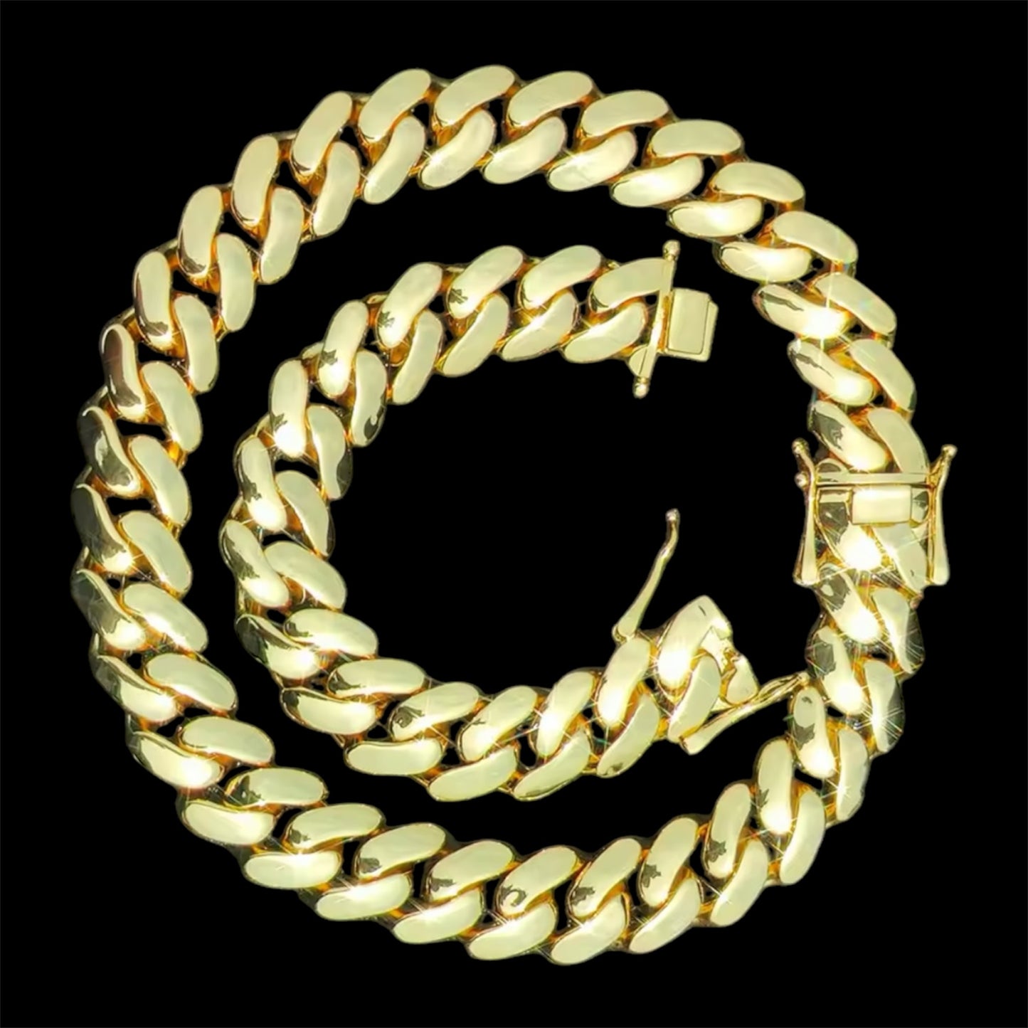 24mm Gold Plated Cuban Chain