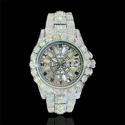 Sunburst Date 45mm – Fully Iced Watch