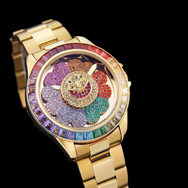 Roterende Murakami Rainbow horloge