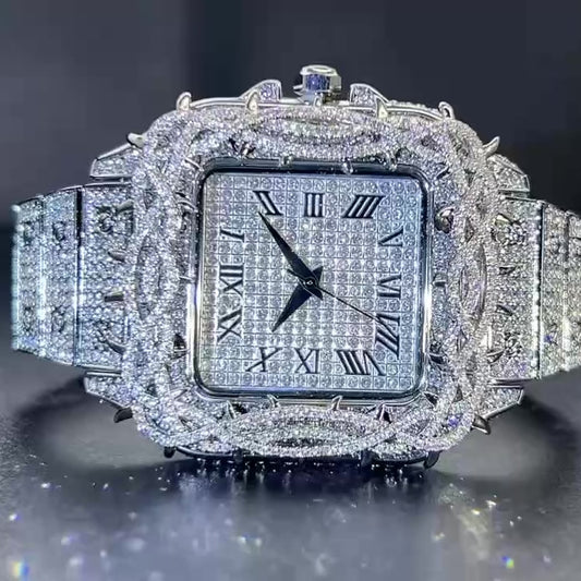 King Thorne 42mm – Fully Iced Horloge