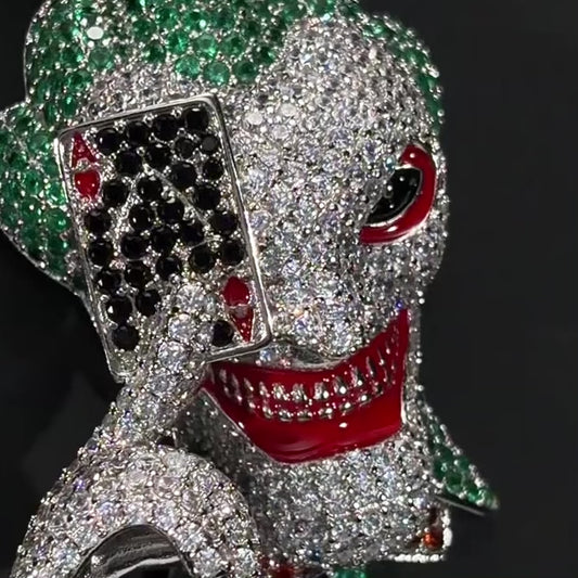 Evil Clown Ace Card Pendant