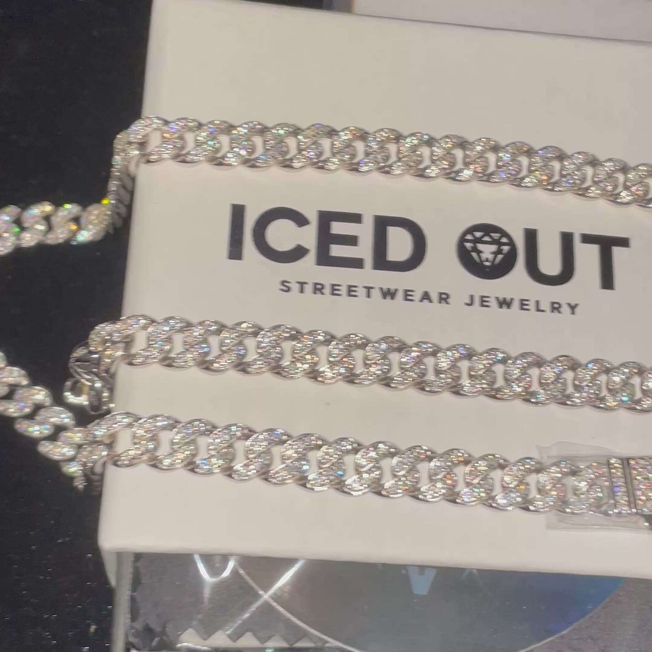 8mm Moissanite Diamond Prong Cuban Chain – ICED OUT