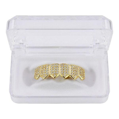 6-Tooth ICED OUT Royal Lower Grillz