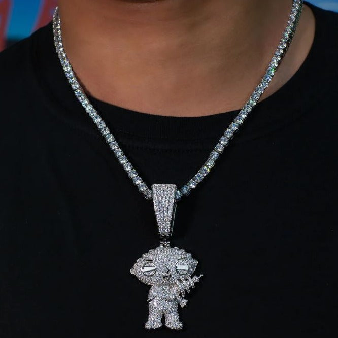 Iced out sales stewie pendant