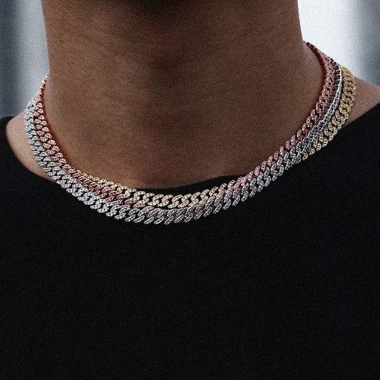 6mm Diamanten Cuban Ketting