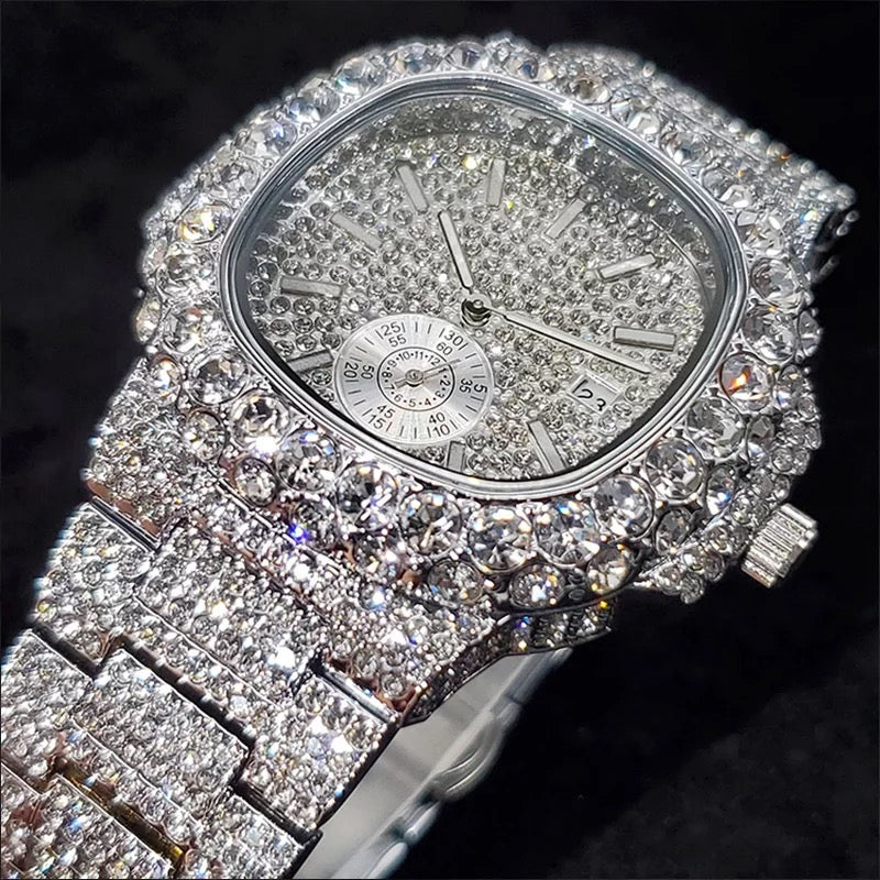 Fully iced out watch online