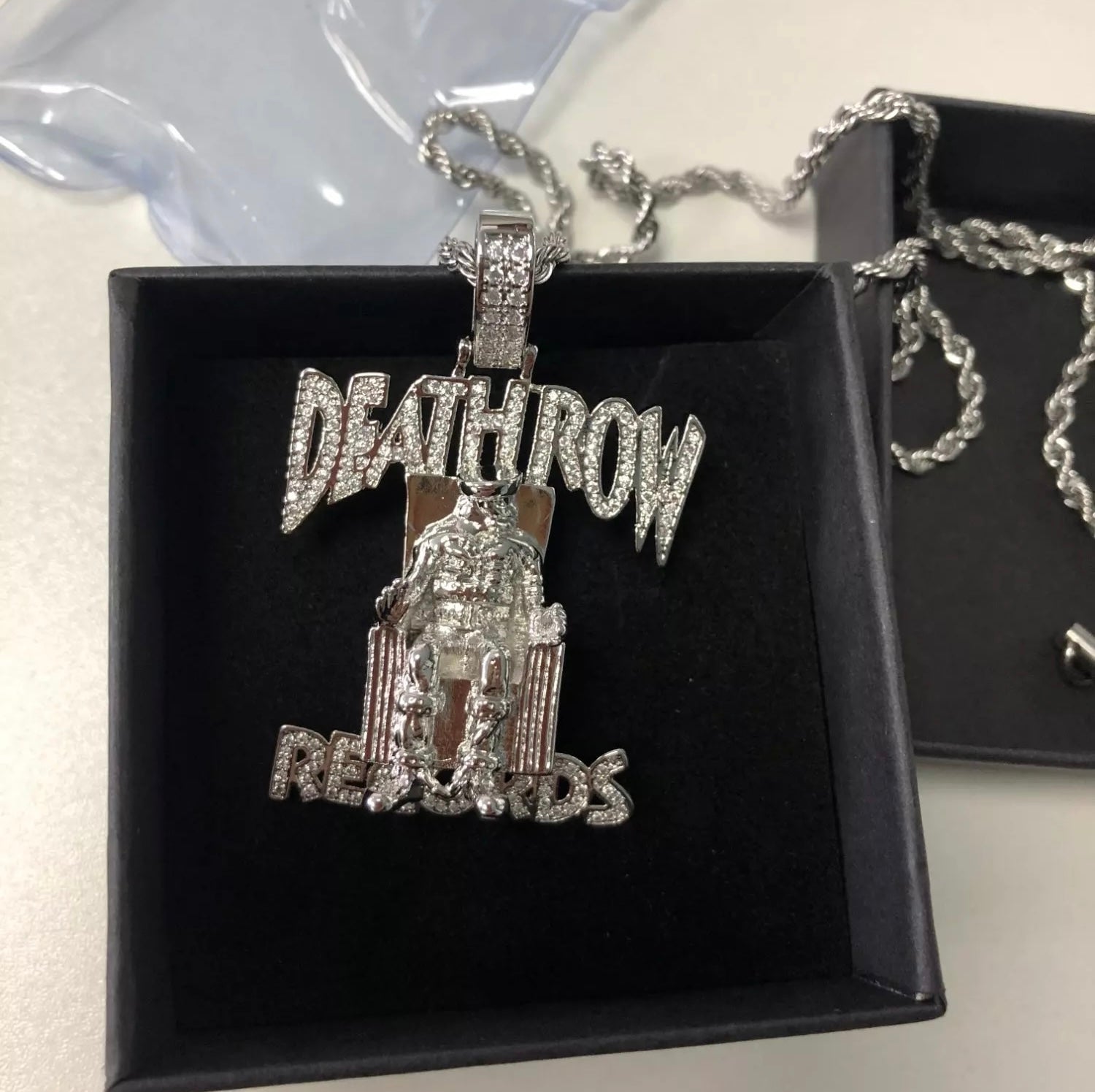 Sterling silver death hot sale row pendant