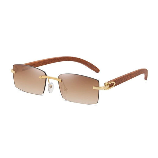 WOODEN GLASSES - BROWN | TORINO